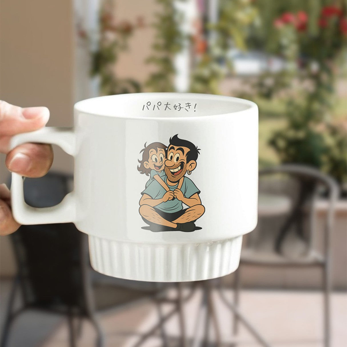 似顔絵 スタッキングマグ
