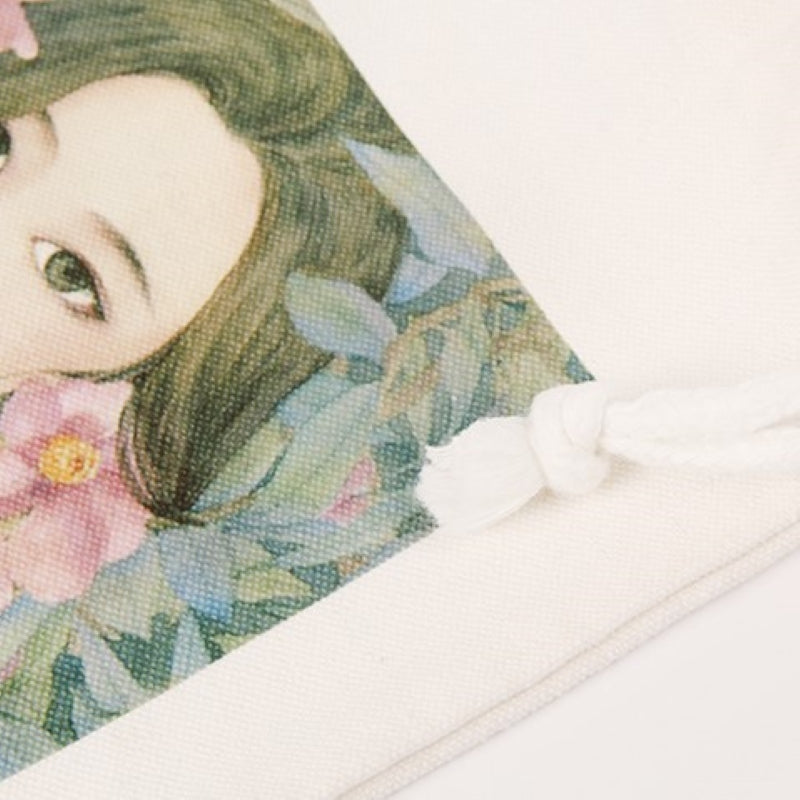 似顔絵 巾着袋