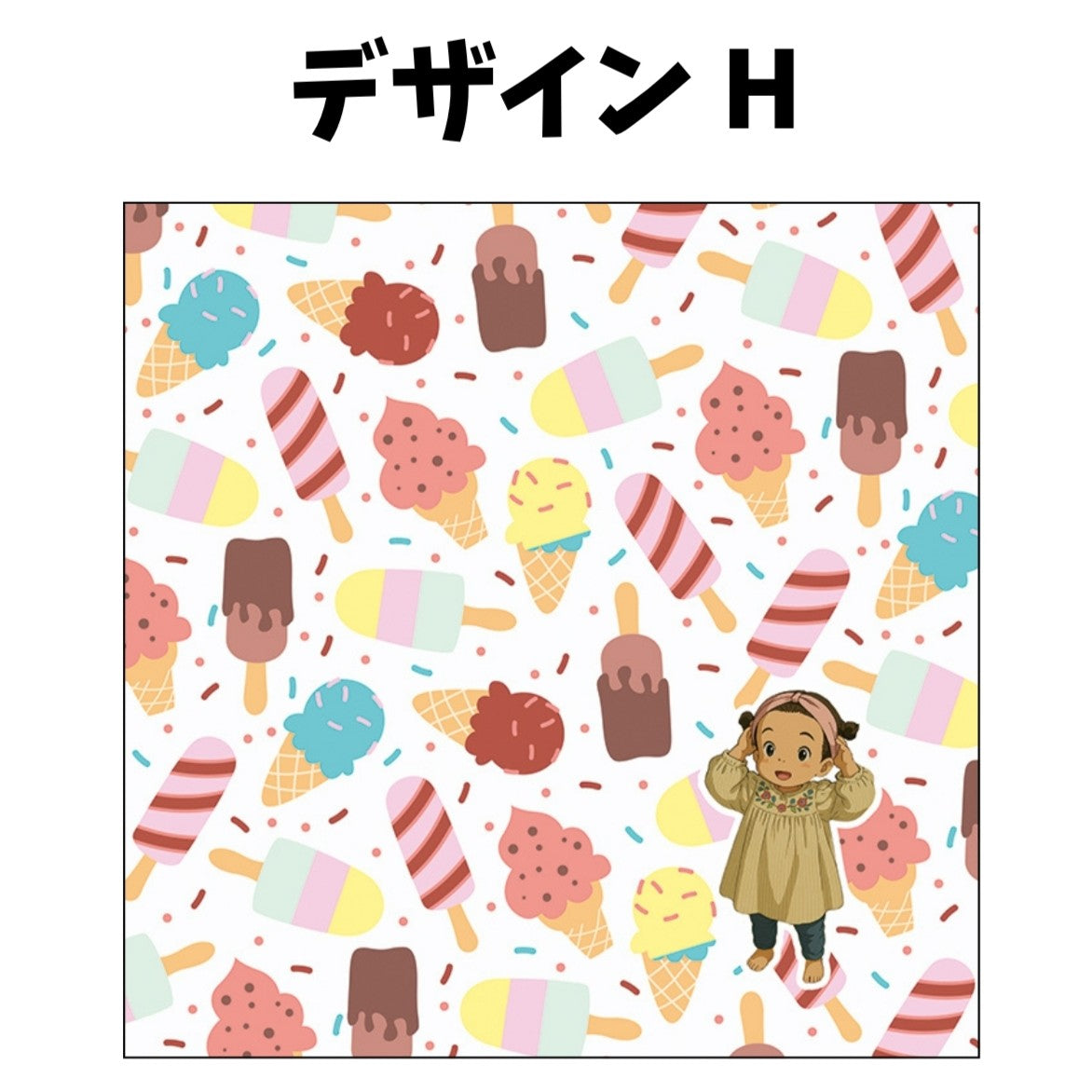 似顔絵 ハンドタオル