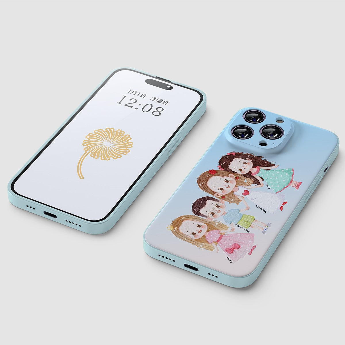 似顔絵 スマホケース