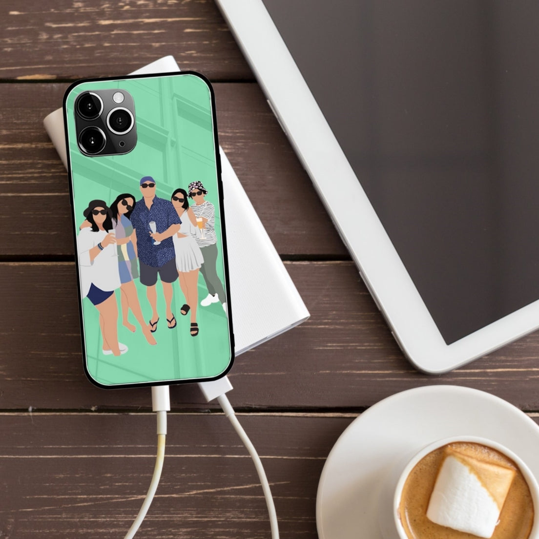似顔絵 スマホケース