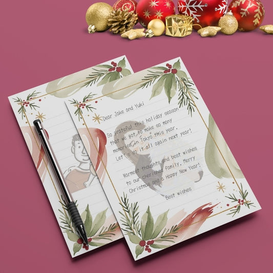 似顔絵レターセット