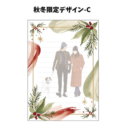 似顔絵レターセット